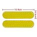 uxcell 2 PCS Car Auto Safety Light Reflectors Yellow Stickers