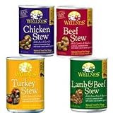 Wellness Stew Meat Variety Pack Canned Dog Food 12/12.5-oz cans-
