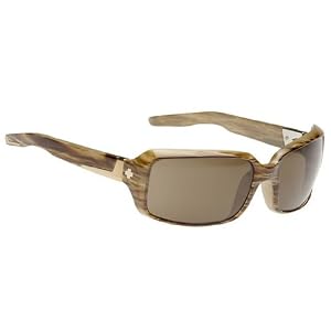 Spy Zoe Sunglasses - Spy Optic Steady Series Polarized Fashion Eyewear - Color: Handmade Bone Tort/Bronze, Size: One Size Fits All