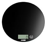 Unold 78905 K&uuml;chenwaage Disc Durchgehende Glasplatte / Gro&szlig;es Display / 0.001 kg bis zu 5 kg / Sensor-Touchpanel / mit Wandaufh&auml;ngung