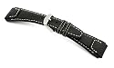 RIOS1931 Uhrenarmband Nature Bueffelleder Schwarz Bandanstoss 18 mm