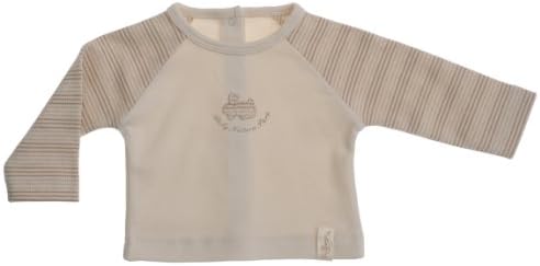 NaturaPura Organic Cotton Raglan Baby Shirt, Bunny Stripes
