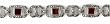STERLING SILVER MARCASITE BRACELET