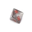 Chessex Gemini 16mm Black-White with red d8