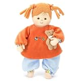 Eigenschaften Sterntaler Spielwaren / Sterntaler Spielpuppe mit Rassel Mädchen Magdalena 28 cm orange