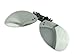 Silver Mirror Retro Polarized Clip-on Flip-up Sunglasses Driving Fishing Outdoor Sport