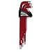 Titan 12714 9-Piece Extra-Long Arm Ball Tip Metric Hex Key Set