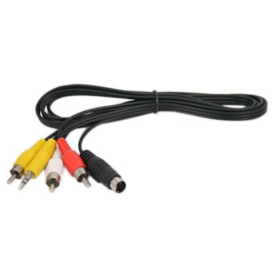S-Video to 3-RCA Composite AV Cable for Laptop PC TV