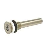 Buy 19 Hole Brass Decorative Bathroom Grid Drain with Tailpiece with Silicone Gasket... by Mountain