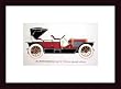 Art Poster Wood Framed Print - White Steam Car, 1909 - Artist: unknown- Poster Size: 10 X 13