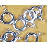 (25) 5mm Spring Ring Clasp Sterling Silver