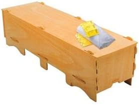 Coffin w/Body Bag, 79 x 25 x 21 in.