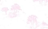 Imperial Disney Home DF059842 Pooh Classic Toile Wallpaper, Pastel Pink, 20.5-Inch Wide