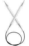 Free Gift with Purchase: Knitter's Pride (1-Pack) Nova Cubics Platina Circular 16-inch (40cm) Needles Size 7 (4.5mm) 320188-1P