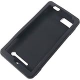 Silicone Skin BLACK Rubber Soft Cover Case for MOTOROLA MB810 DROID X [WCA261]