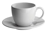 Waechtersbach Fun Factory Jumbo Cup & Saucer, Set of 2, White
