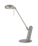 Lite Source LS-21185PS Halo Desk Lamp with Polished Steel Metal Shade, Polished Steel