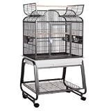 22 X 17 X 66 Small Hook Bill Bird Cage w Storage Shelf