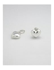 Heart Charm In 92.5 Sterling Silver