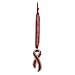 Red Rhinestone AIDS ribbon Ornament - Silver