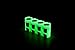 Storacell by Powerpax Slimline C Battery Caddy, Glow-in-The-Dark Moonshine, Holds 4 Batteries