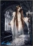 Ghost Fabric Poster Print, 40x30 Fabric Poster Print by Victoria Francés, 30x40 Fabric Poster Print by Victoria Francés, 30x40