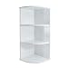 from Roman at Home White Shaker 3 Shelf Corner Wall Unit