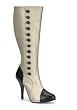 4 1/2 Inch Heel Buttoned Knee Boot Women'S Size Shoe