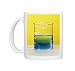 Blue ink diffusing in water Photo Mugs