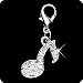PURELY CHARMING Pet Charm/Pendant with Handset Swarovski Crystals - Music Note / Eighth Note / Quaver