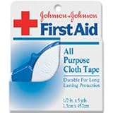 Johnson & Johnson All Purpose Cloth Tape, 1/2 Inch 1 roll Johnson & Johnson All Purpose Cloth Tape, 1/2 Inch 1 roll