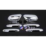 03-07 Honda Accord Chrome 4 Door Handle+Mirror Covers Combo by APS