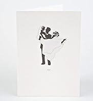 Bride & Groom Embrace Wedding Card