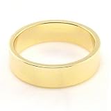14K Yellow Gold Wedding Bands 5mm flat