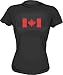 Canadian Flag Logo Canada Men's tee Shirt Women's Tee Shirt XL-Black Babydoll