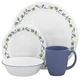 Best Prices Corelle Contours Emma 16-Piece Dinnerware Set, Service for 4 On Sale