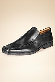 Airflex Leather Tramline Slip On Shoes