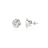 Eve's Addiction Mens Bling Bling 5 Carat CZ Stud Earrings