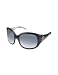 Roberto Cavalli Assarraco - Swarovski Crystal Logo Round Sunglasses black/shaded grey