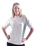 Organic Cotton Workout T-shirt (Cream/Forest) - Small