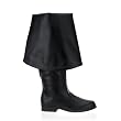 1 1/2 Inch Knee High Pirate Boot With Cuff Black Theatre Costumes MENS SIZING