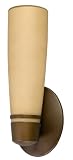 American Fluorescent ARW118RBEC Aria Outdoor Sconce, Tea Stained Glass with an Oil Rubber Bronze Finish 18W