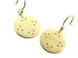 18kt Tibetan Mirror Disc Earrings by Me & Ro