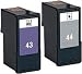 Remanufactured 44 & 43 ( 18Y0144E / 18Y0143E ) Black and Colour Ink Cartridge Set for Lexmark Printers