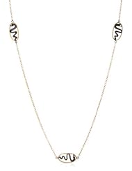 Sara Weinstock "Universal Love" Gold Snake Component Chain Necklace