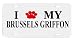Brussels Griffon Paw Love Dog Vanity Auto License Plate