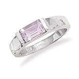Emerald Cut Amethyst Ring-