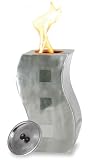 Uniflame AAB603A Wave Tower Gel Alcohol Burner - Brushed Nickel