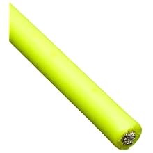 Loos Galvanized Steel Wire Rope, Vinyl Coated, 7x7 Strand Core, Fluorescent Yellow