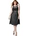 Apparel : Adrianna Papell Plus Size Short Chiffon Scoop-Neck Beaded Dress